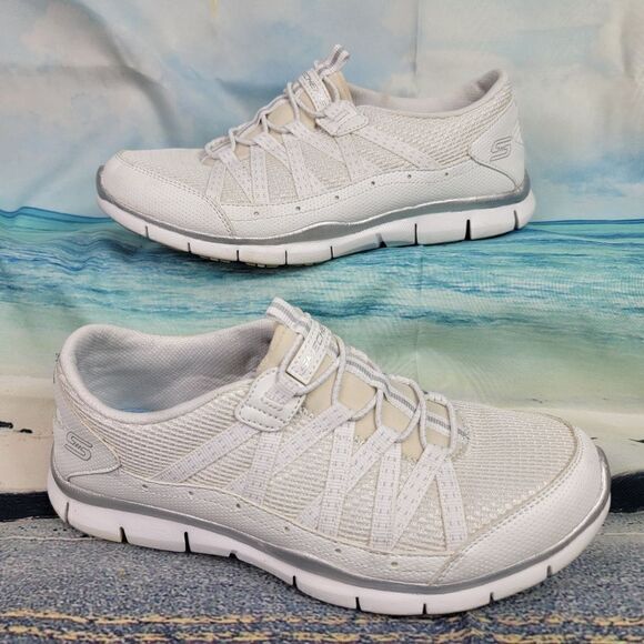 SKECHERS | White Sneakers for Women - Picture 1 of 8